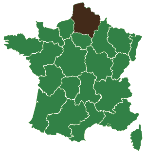 Carte des régions de France