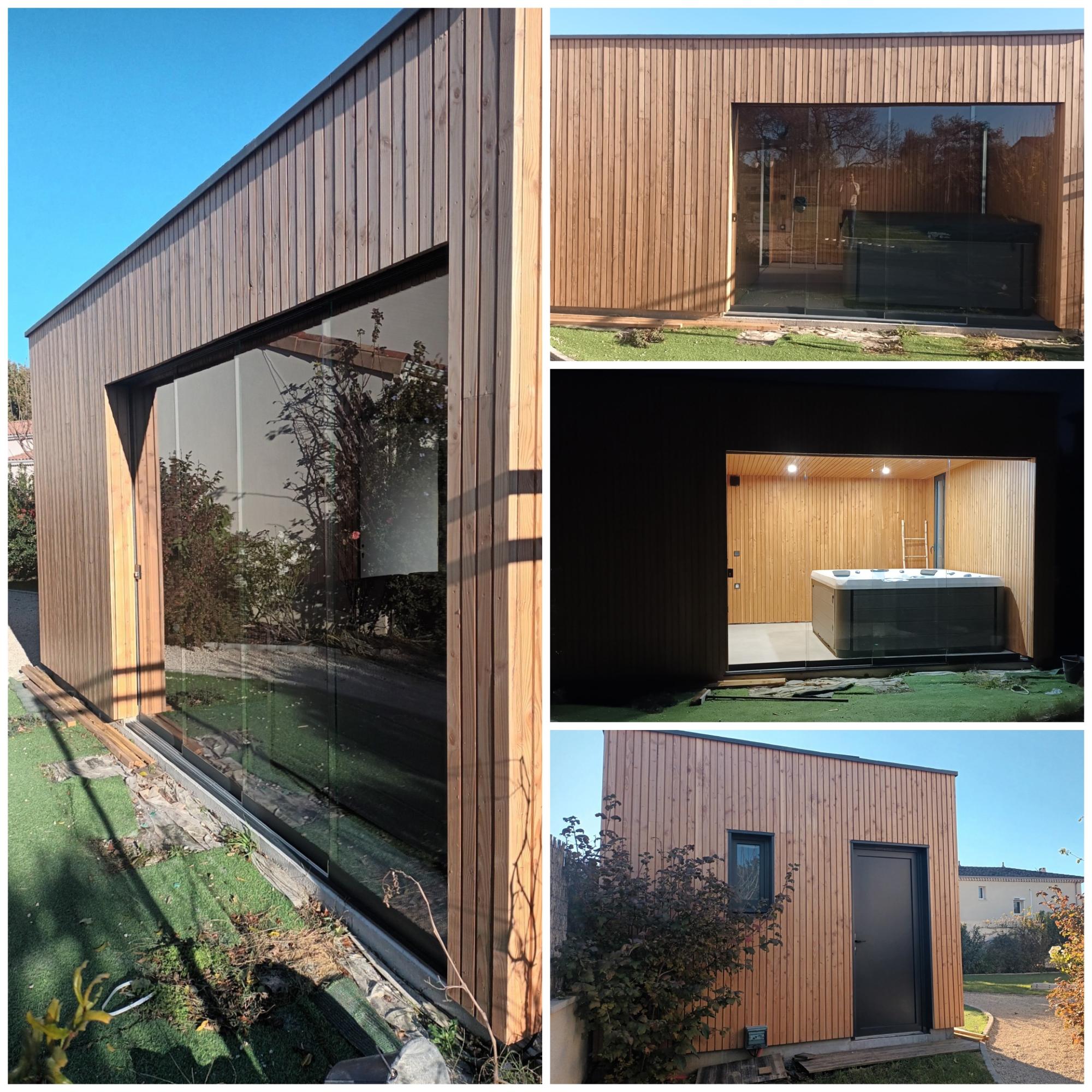 Un poolhouse sur-mesure en auto-construction pour notre client !