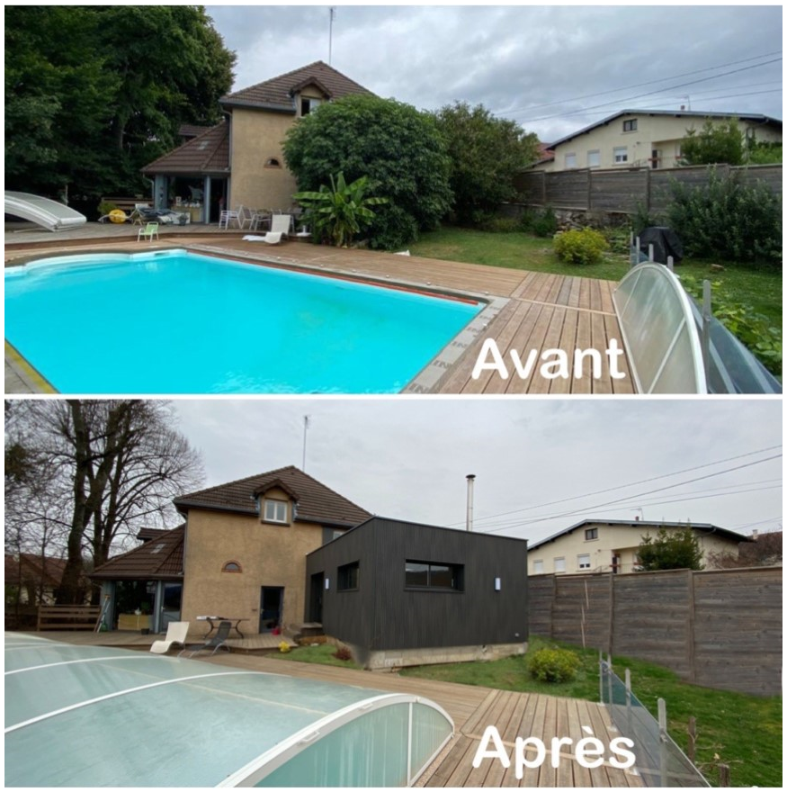 AVANT / APRÈS : Accolement d'une extension à une maison