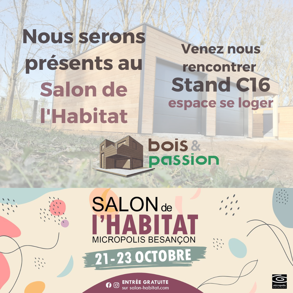 Venez nous rencontrer au salon de l'habitat de Besançon